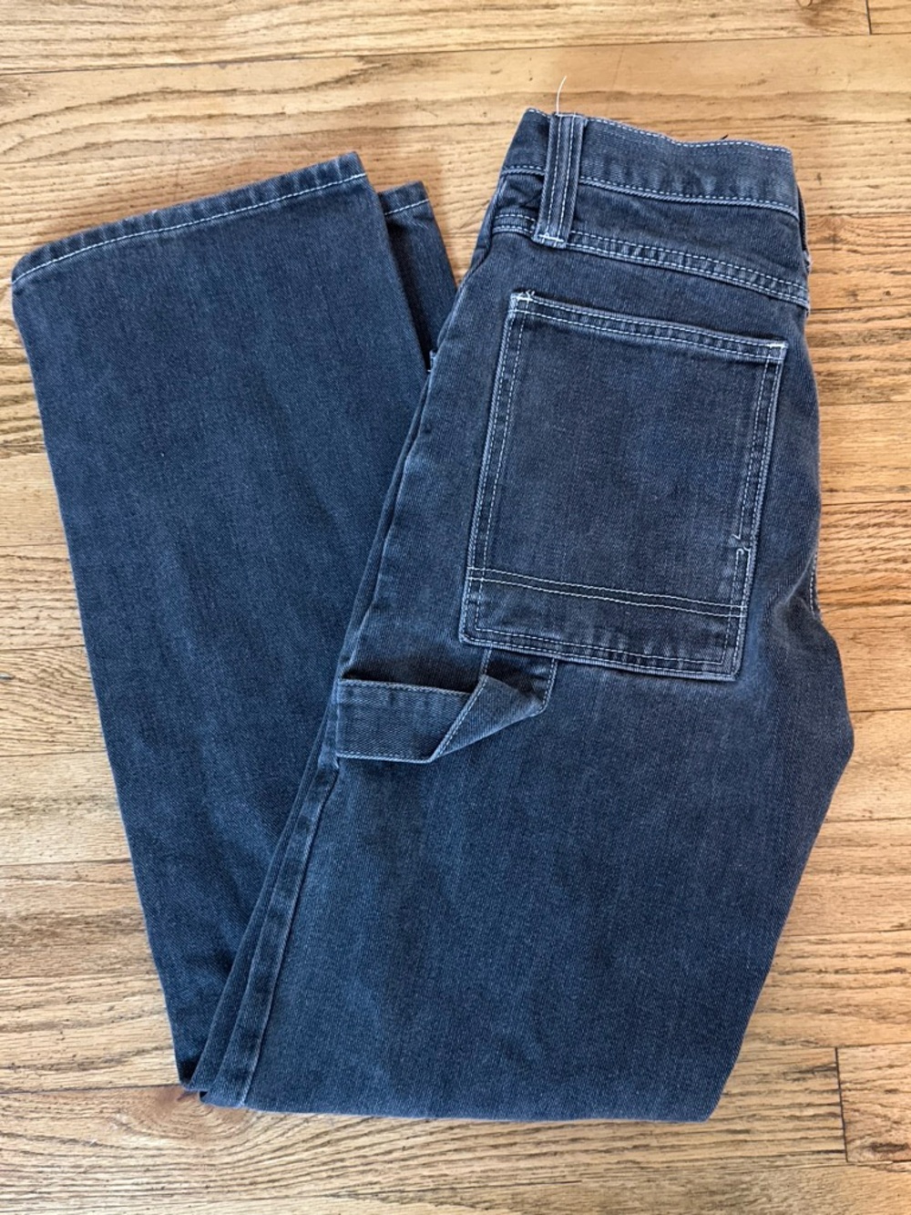 Brandy Melville Dark Grey Straight Leg Carpenter Jeans